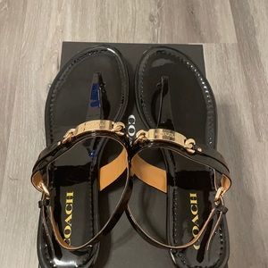 COPY - Coach Black patent Catherine sandal